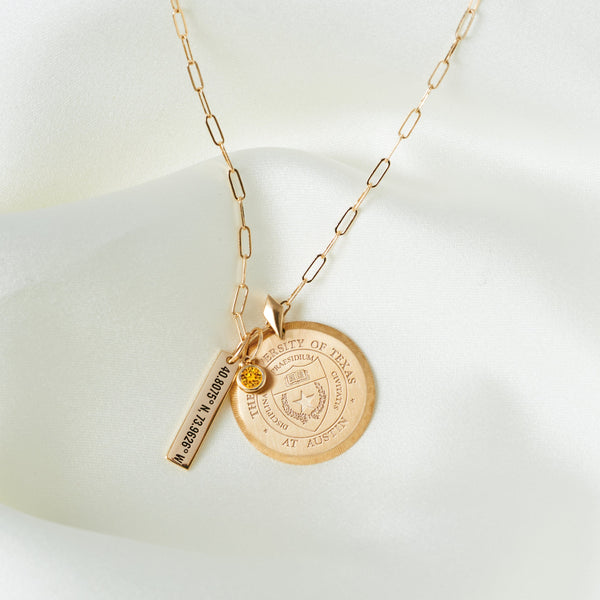 UT Seal Florentine Pendant