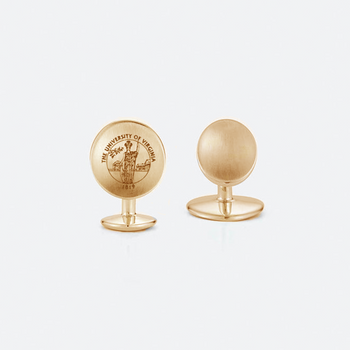 UVA Crest Gold Cufflinks