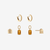 UVA Citrine Rotunda Florentine Earring Bundle