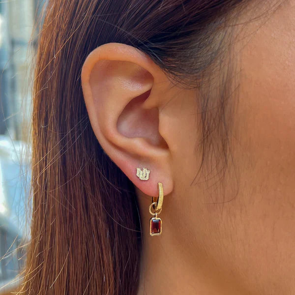 Utah Logo Stud Earring