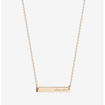 Utah Horizontal Bar Necklace