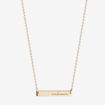 UVA Wahoowa Horizontal Bar Necklace