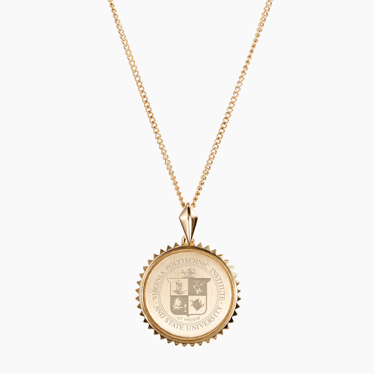 Virginia Tech Sunburst Pendant
