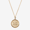 Gold Villanova Sunburst Crest Necklace