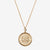 Gold Villanova Sunburst Crest Necklace