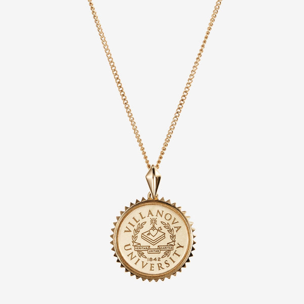 Gold Villanova Sunburst Crest Necklace