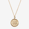 Gold Villanova Sunburst Crest Necklace