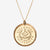 Gold Villanova Florentine Crest Necklace Large