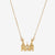 Gold Villanova Church Architecture Necklace