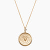 Gold Vanderbilt Sunburst V Necklace