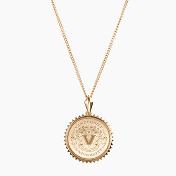 Gold Vanderbilt Sunburst V Necklace