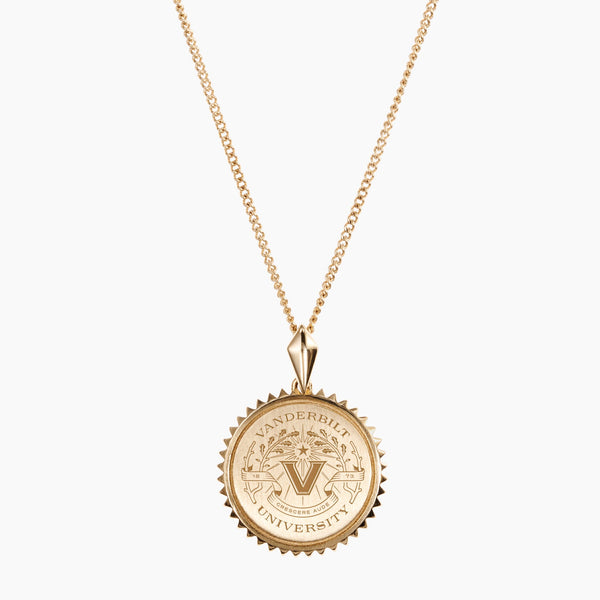 Gold Vanderbilt Sunburst V Necklace