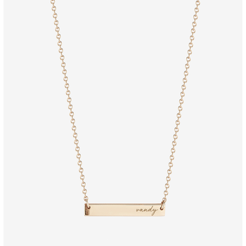 Vanderbilt Vandy Horizontal Bar Necklace