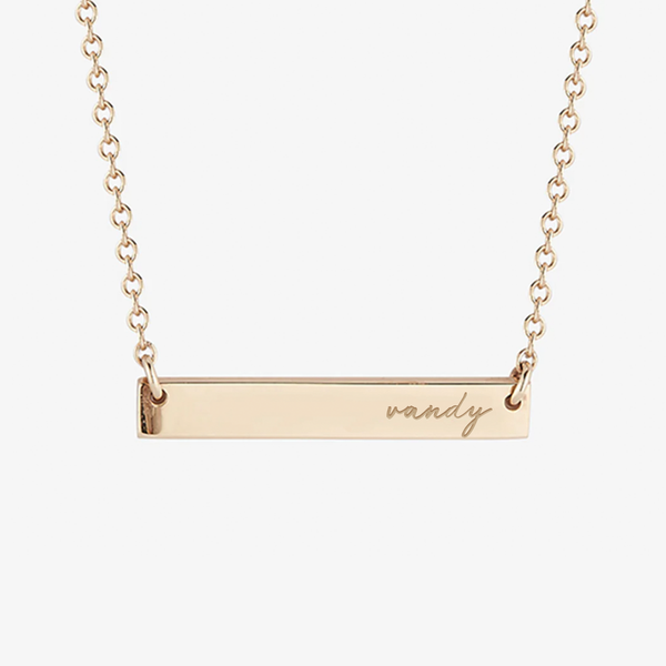 Vanderbilt Vandy Horizontal Bar Necklace