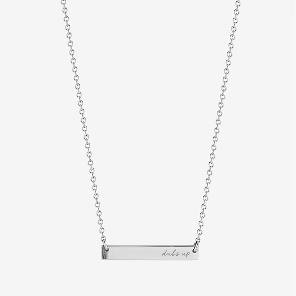 Washington Dubs Up Horizontal Bar Necklace