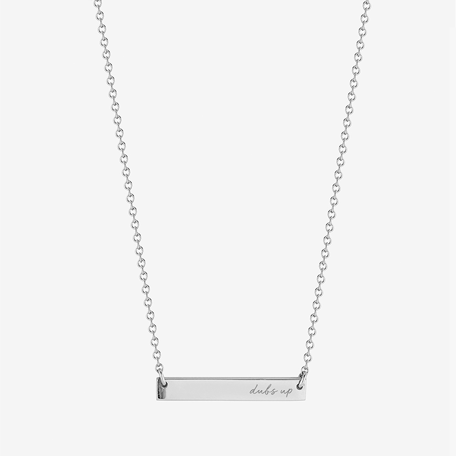 Washington Dubs Up Horizontal Bar Necklace