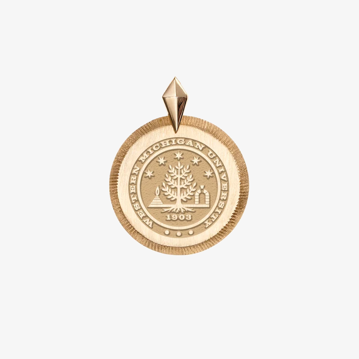 Western Michigan Florentine Pendant Petite