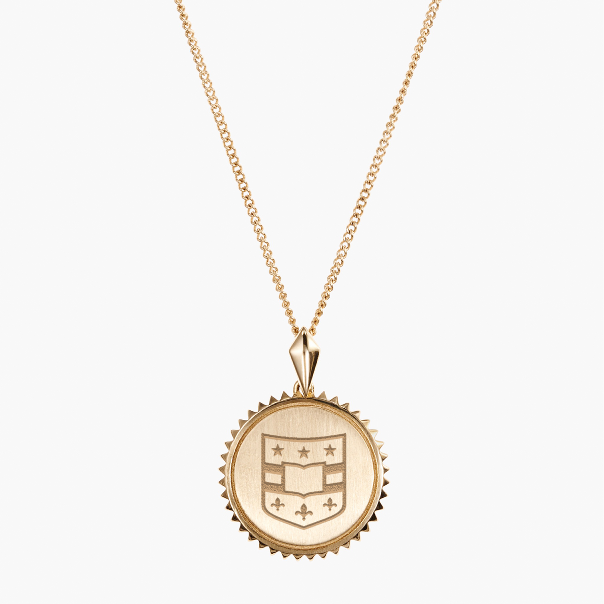 WashU Shield Sunburst Pendant