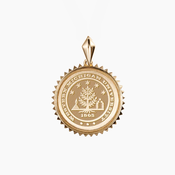 Western Michigan Sunburst Pendant