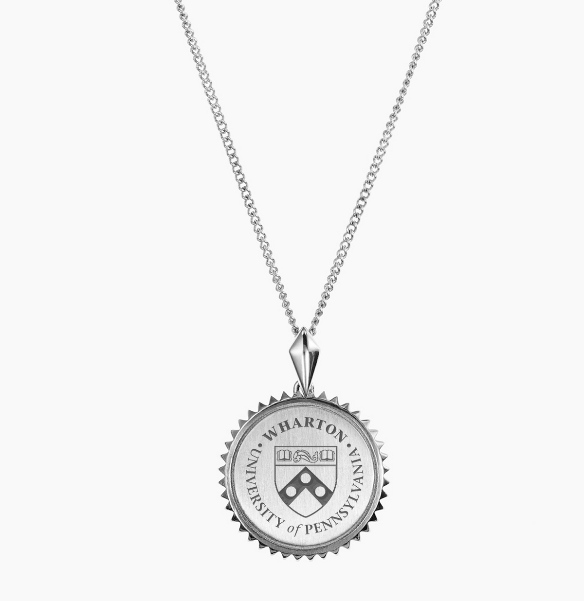 Penn Wharton Business School Sunburst Sterling Silver