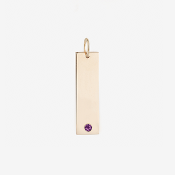 Amethyst Personalized Bar Cavan Gold