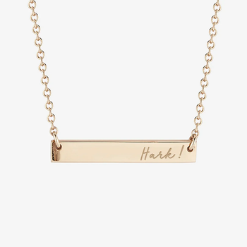 William & Mary Hark! Horizontal Bar Necklace