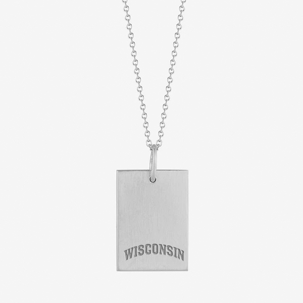 Wisconsin Rectangle Pendant