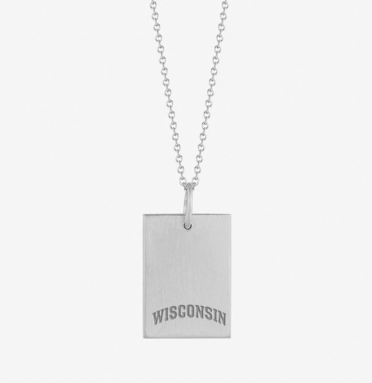 Wisconsin Rectangle Pendant