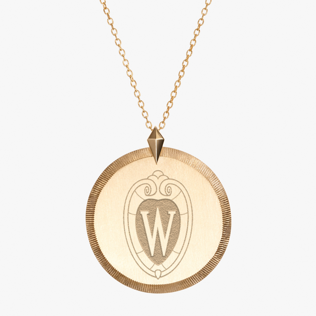 Wisconsin Florentine Pendant