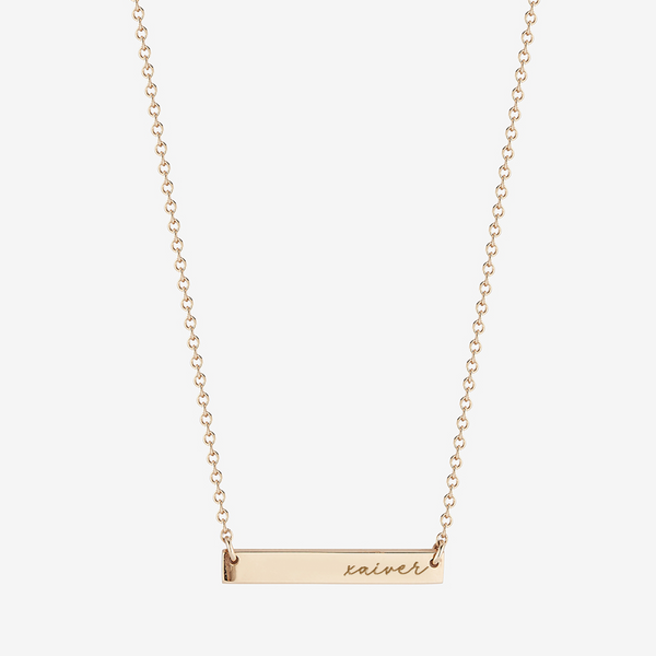 Xavier Horizontal Bar Necklace