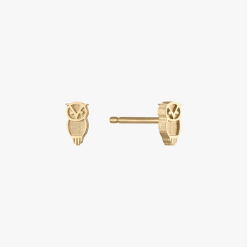 Chi Omega Owl Stud Earring