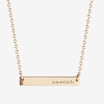 Xavier University (LA) Horizontal Bar Necklace