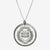 Silver Yale Florentine Crest Necklace Large