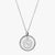Sterling Silver Zeta Tau Alpha Florentine Necklace Petite