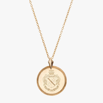 Gold Zeta Tau Alpha Florentine Necklace Petite