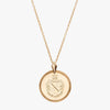 Gold Zeta Tau Alpha Florentine Necklace Petite