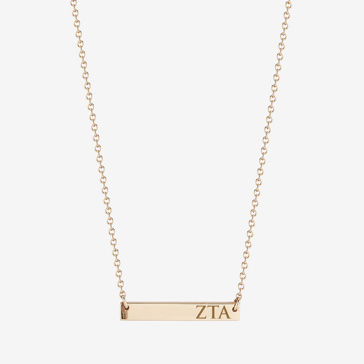 Alabama Zeta Horizontal Bar Necklace