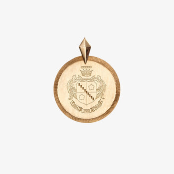 Zeta Tau Alpha Florentine Pendant Petite