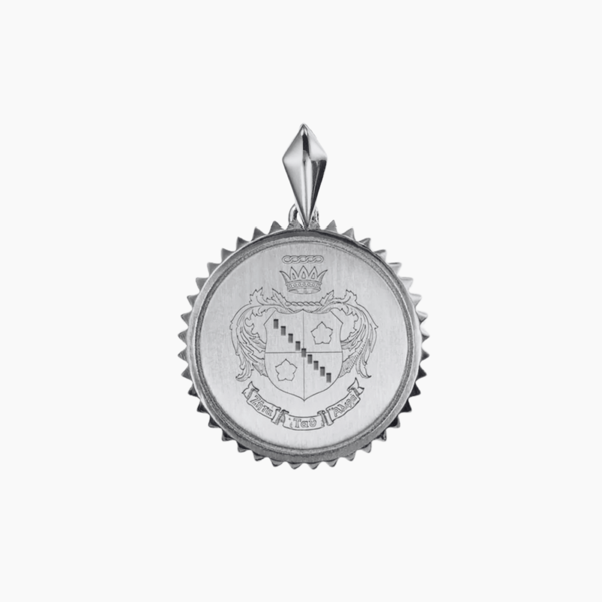 Zeta Tau Alpha Sunburst Crest Pendant
