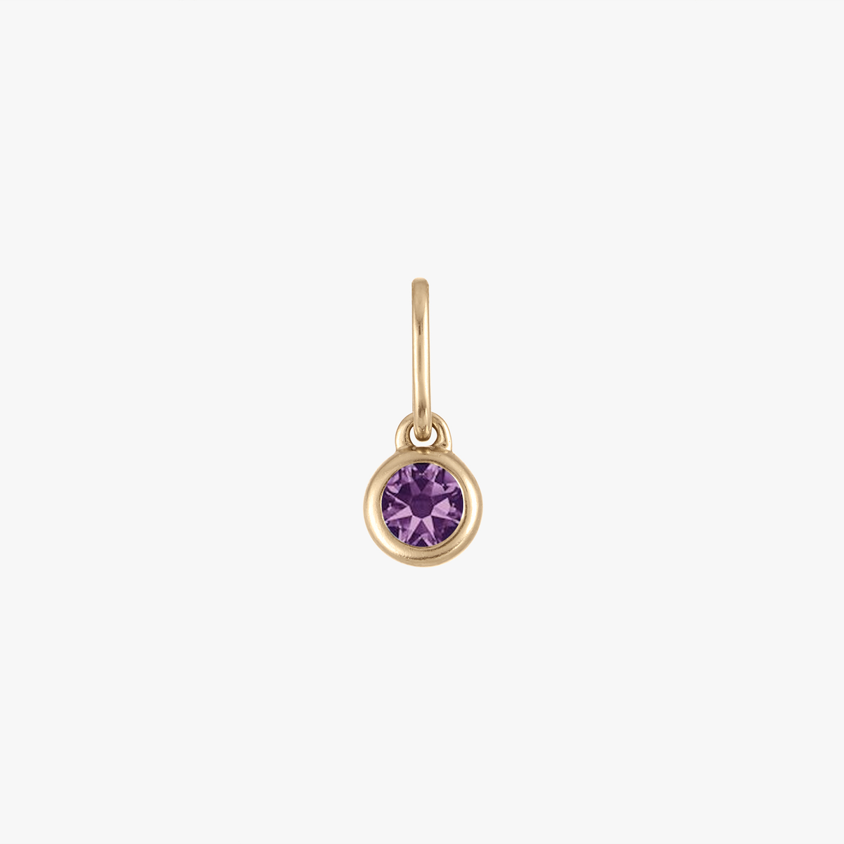 Amethyst Gemstone Charm Cavan Gold