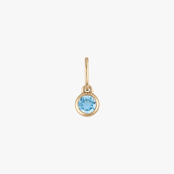 Blue Topaz Charm