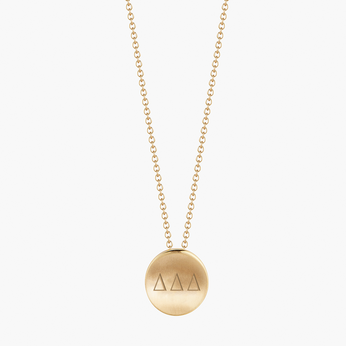 Delta Delta Delta Letters Necklace