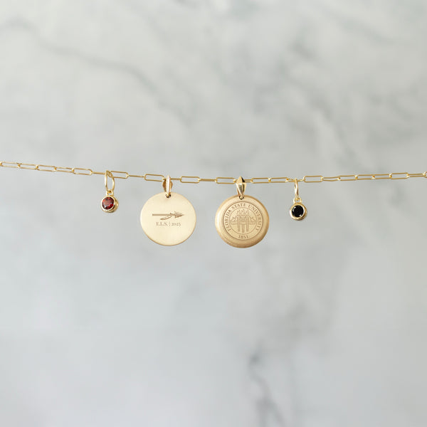 FSU Florentine Pendant with charms