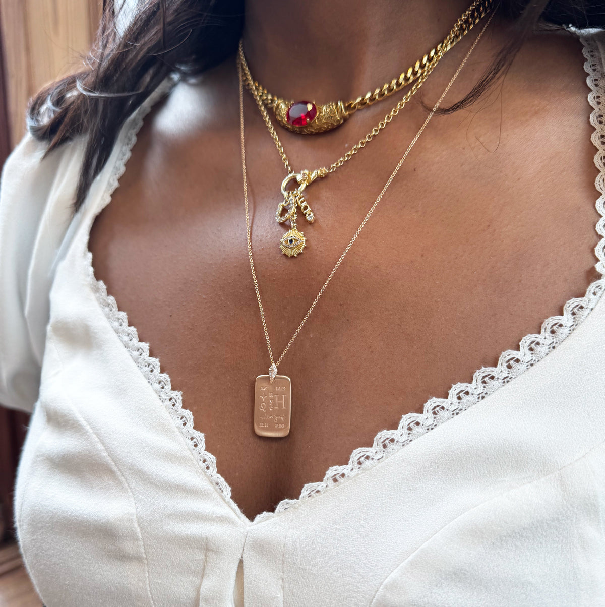 Custom Diamond Ingot Pendant