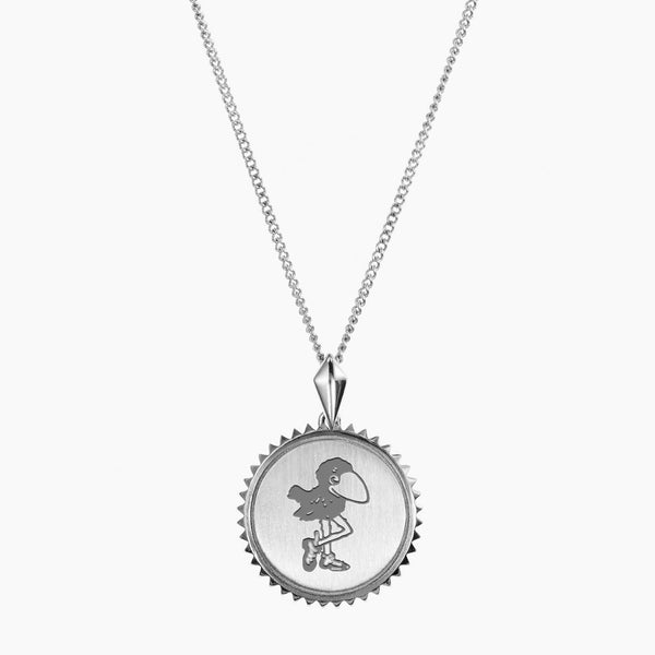 Kansas Vintage Jayhawk Pendant