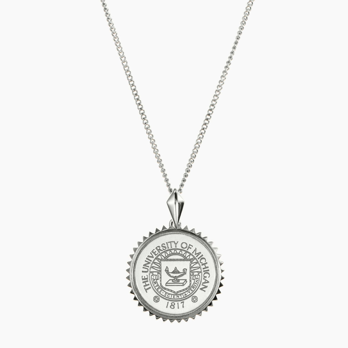 Michigan Sunburst Crest Pendant