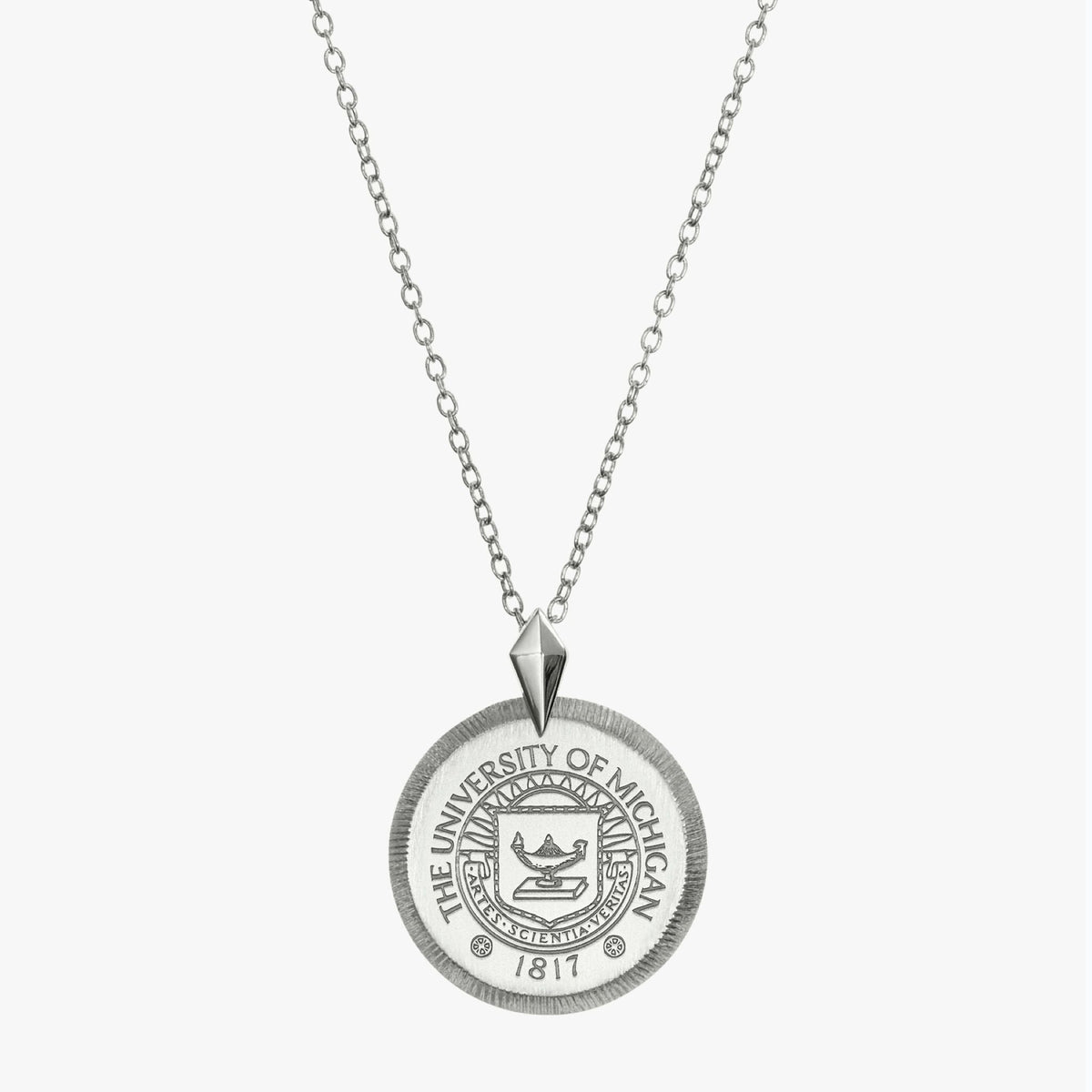 Michigan Florentine Crest Pendant