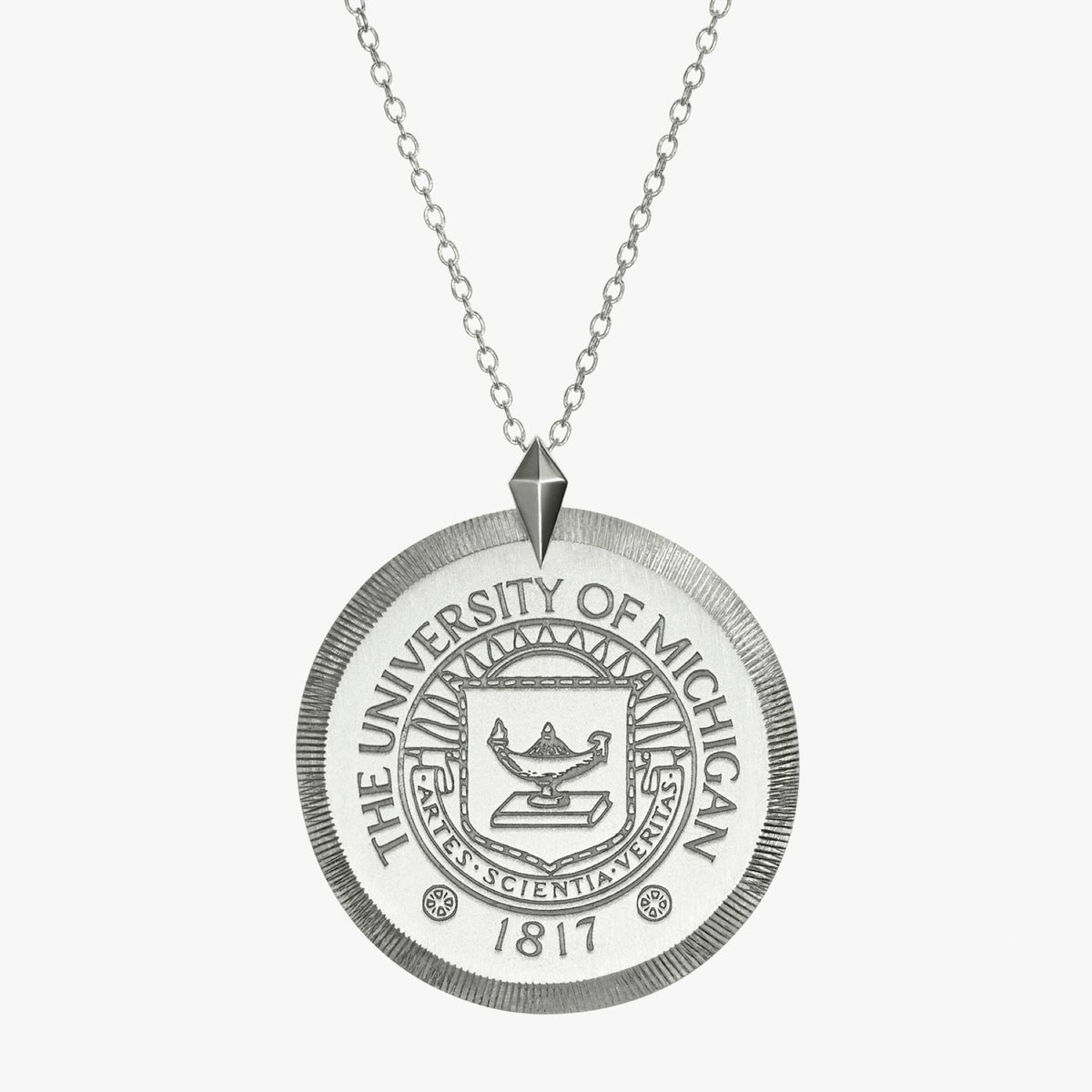 Michigan Florentine Crest Pendant