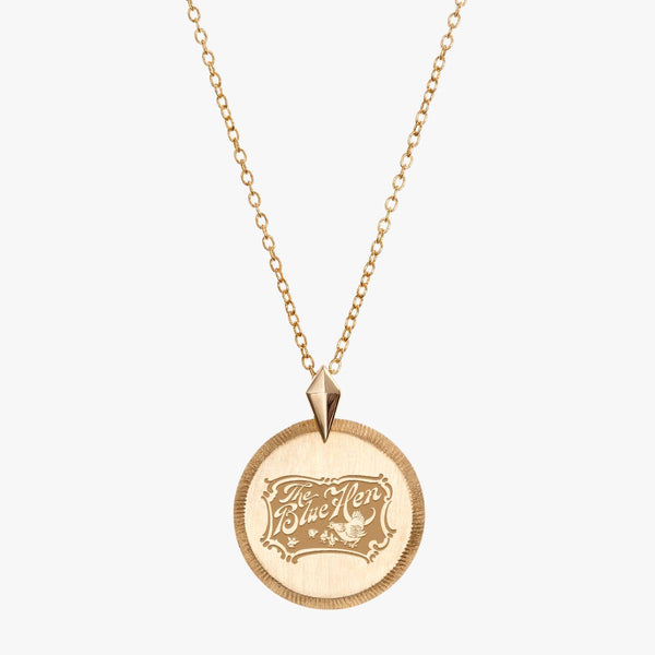 Delaware Vintage Blue Hen Pendant