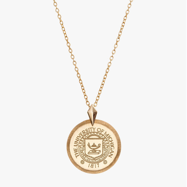 Michigan Florentine Crest Pendant